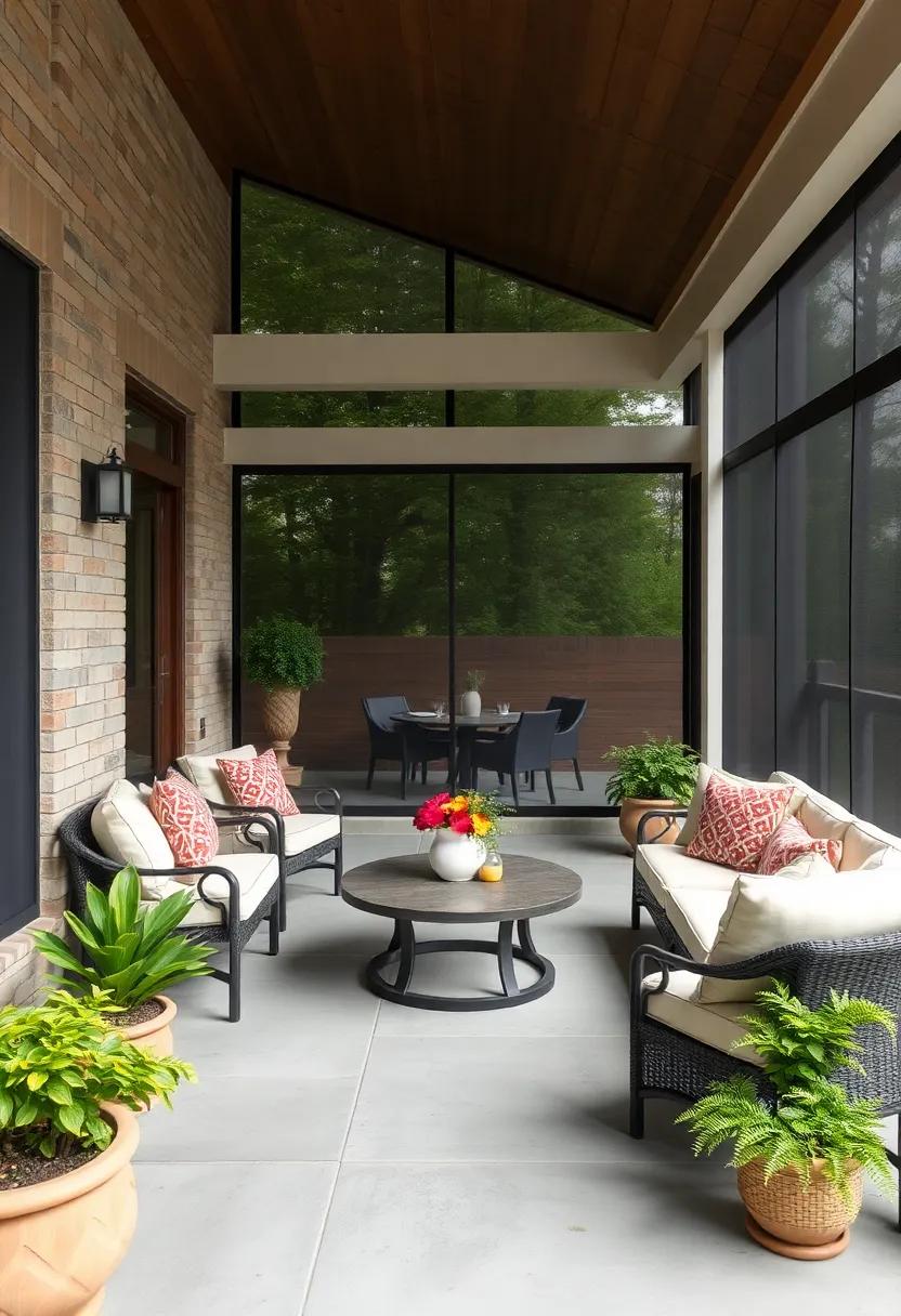 Clear Vinyl Screens: ‍Explore the versatility ⁤of clear vinyl screens ‌that‍ not only ‍retract but also shield your porch from wind and‌ rain, extending your outdoor season