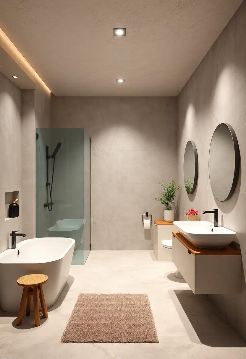 Tech Integration: ⁤Embrace smart technology,such as motion-sensor lighting or smart showers,to enhance convenience ⁣in your compact bathroom