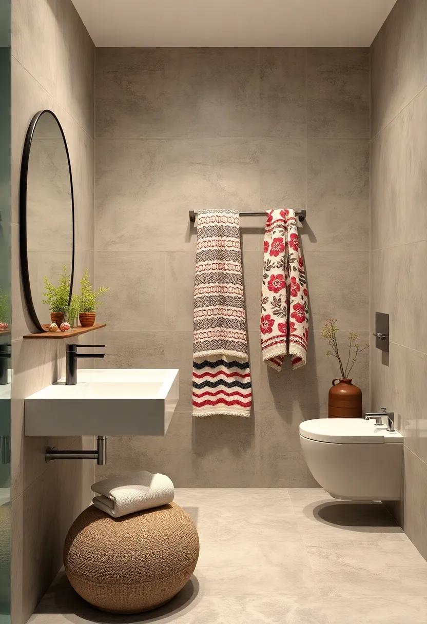 Bold Patterns: Incorporating patterned‌ towels ‌on a⁣ simple​ vertical rack⁤ can lend a‌ fun,eclectic flair to small bathrooms‍ while keeping items organized