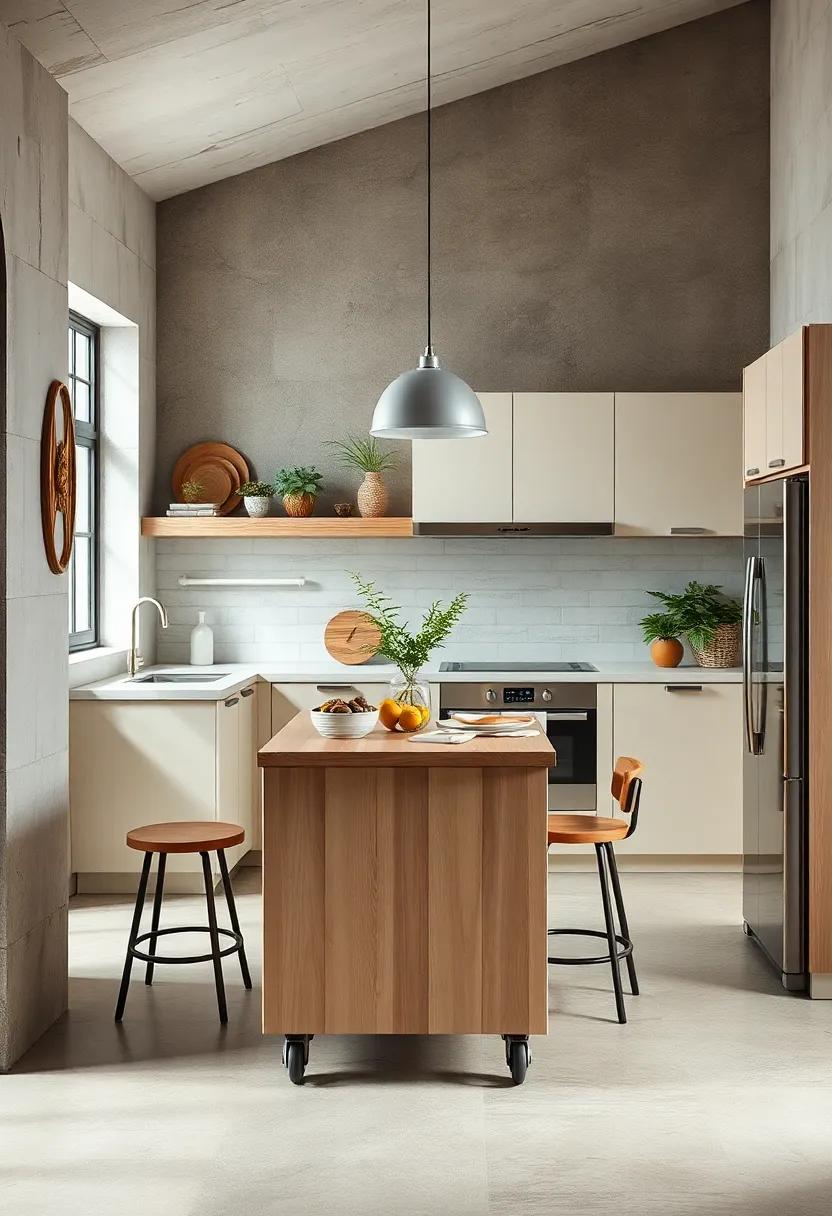 Opt ⁣for ‌a Compact Kitchen Island on⁢ Wheels for Flexibility