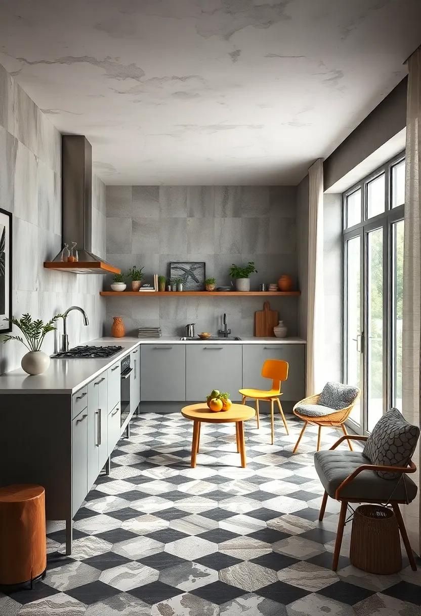 Use Patterned Floors to Draw the eye⁣ and Add Character