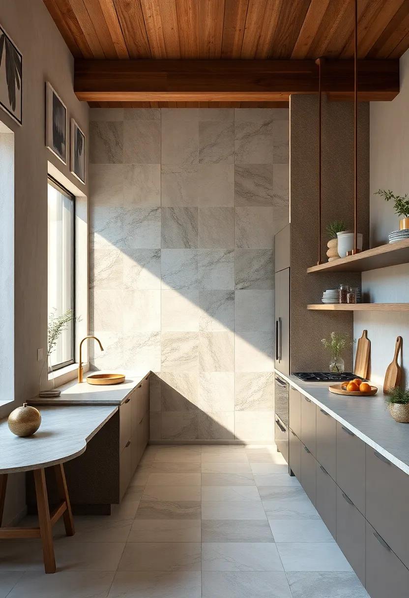 Seamless⁢ Transitions: Integrate tiles that ‌extend⁤ from the kitchen ⁤to adjacent spaces for a ⁣cohesive look that enhances flow and⁤ unity