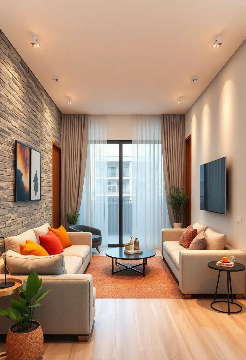 Creative Mounting Solutions: Use an adjustable wall mount to tilt or swivel your TV,providing versatility no matter where you’re sitting while maintaining an uncluttered room