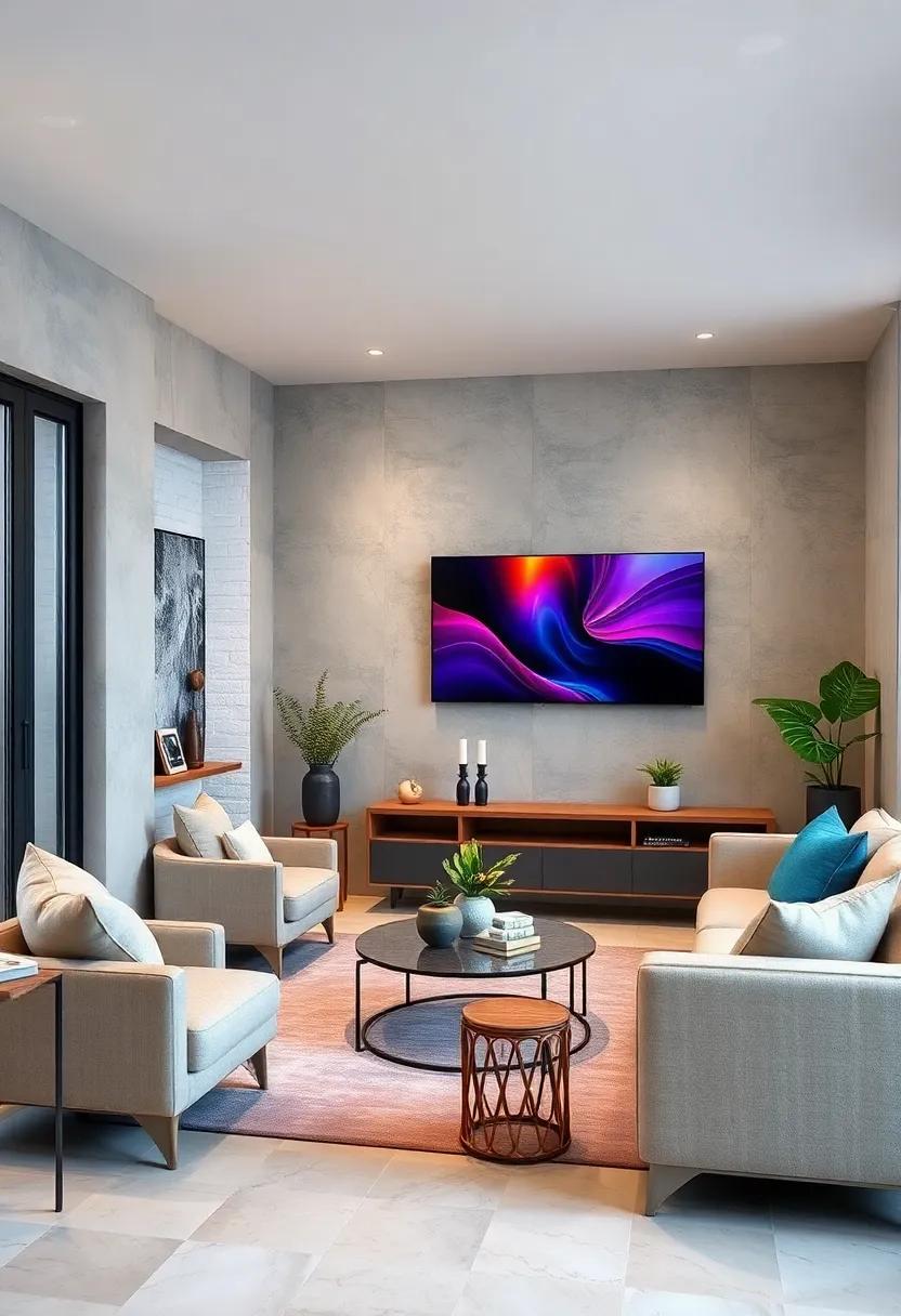 Optimized Viewing Heights: Install your wall-mounted TV at the perfect height for your seating arrangement, ensuring comfort and creating an open space feeling