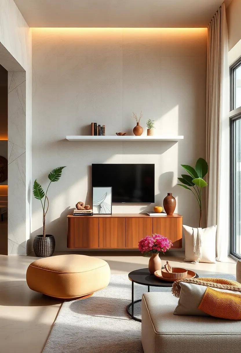 Console Table Boost: Elevate the functionality of a console table with sleek floating ‍shelves⁢ above‌ it, creating an ‌effective ⁤storage solution that ⁢also adds aesthetic appeal