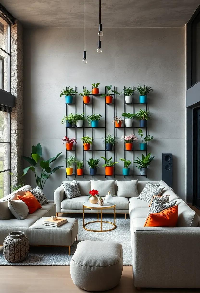 Experiment with ​colored⁤ pots arranged on⁤ a vertical grid,ensuring that each plant variety stands out‍ while offering an​ organized,artistic presentation