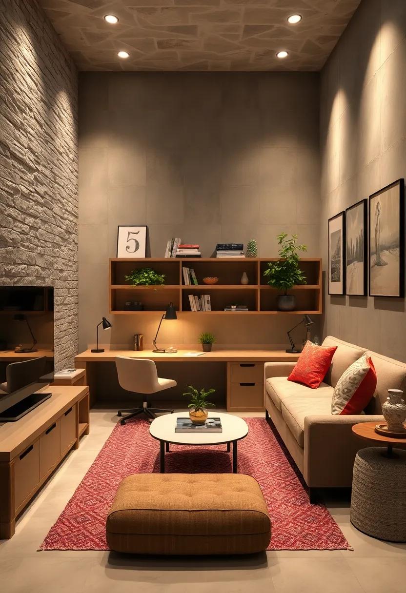 Hidden Desks: Consider fold-out or wall-mounted⁣ desks that can be concealed when not in⁢ use, saving valuable floor space