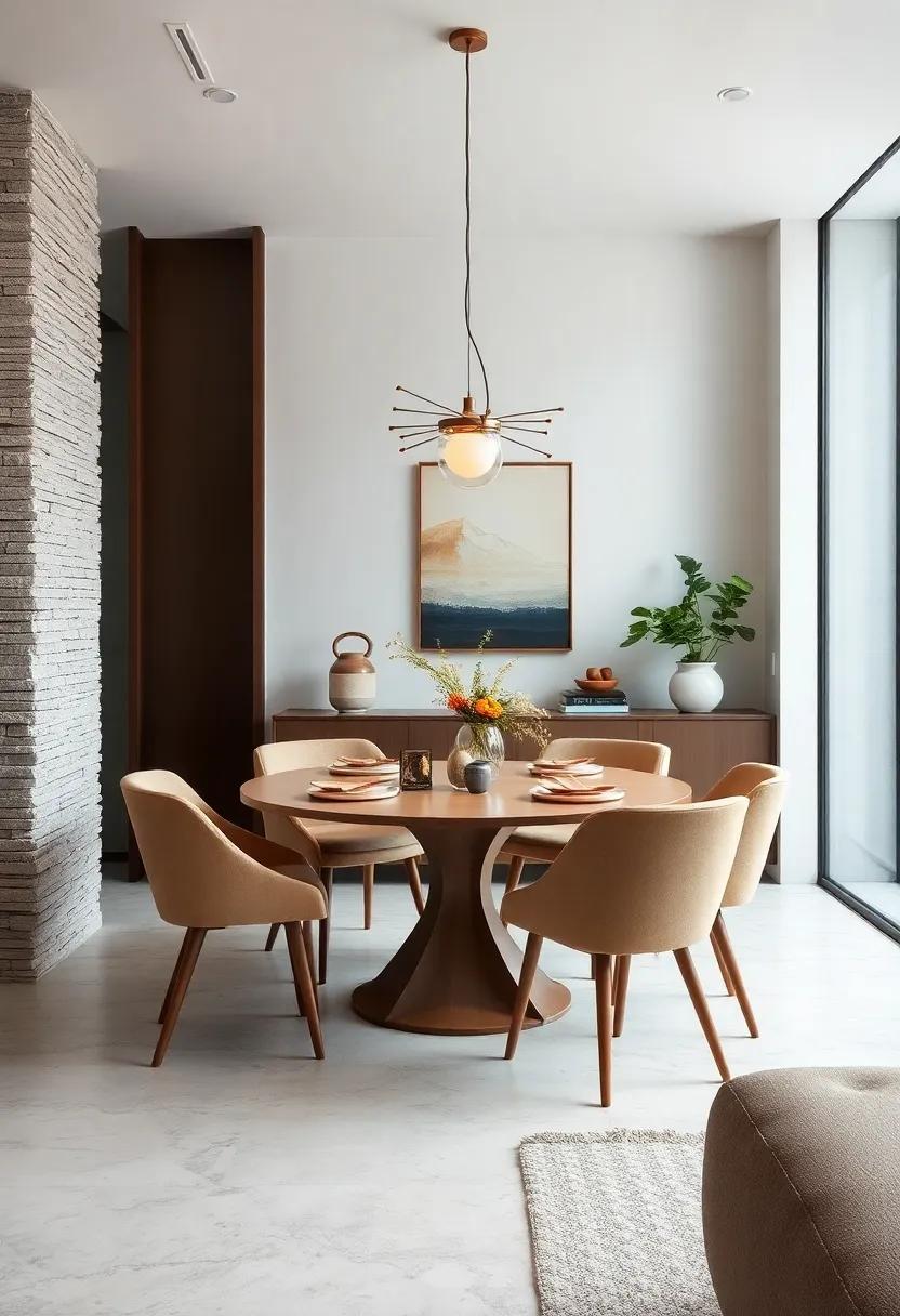 Choose⁤ a Round Table:⁣ Opt for a ⁢round ‍dining table‌ to maximize ⁣flow and create a more intimate dining experience while ​saving space