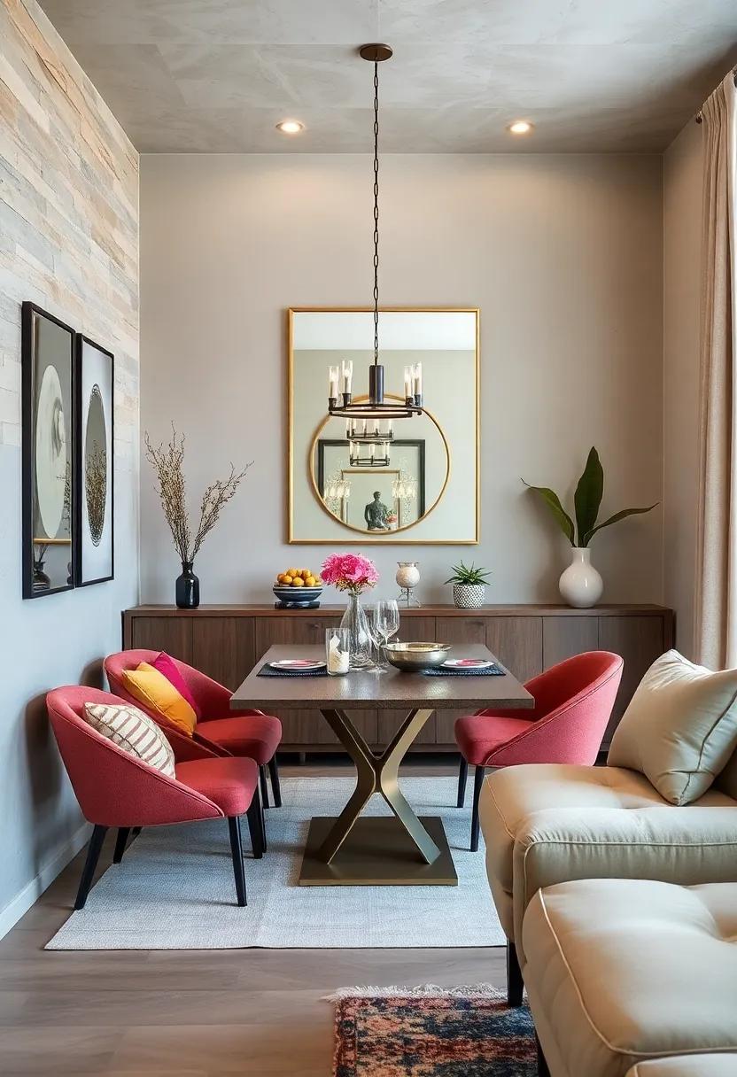 Mirrors for Illusion: ​Hang a large mirror on the wall to create a sense of depth and make the space feel larger