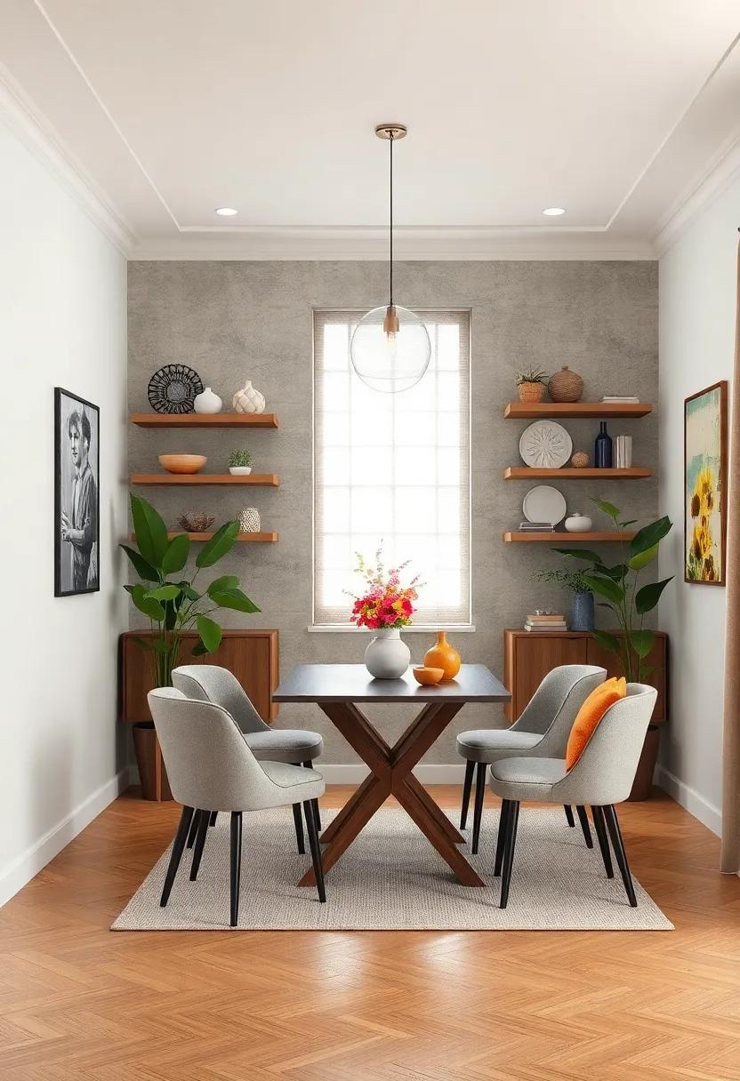 Vertical Storage Solutions: Utilize vertical wall space for shelving⁤ to store dining essentials, creating‌ a clean and efficient area