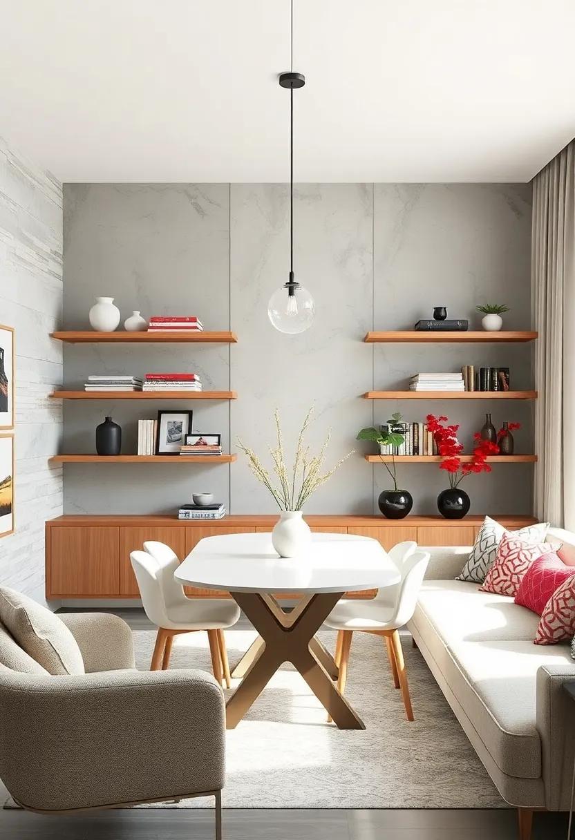 Floating Shelves: Install floating shelves to⁣ display decorative items or books, freeing up ‌floor space while adding visual interest