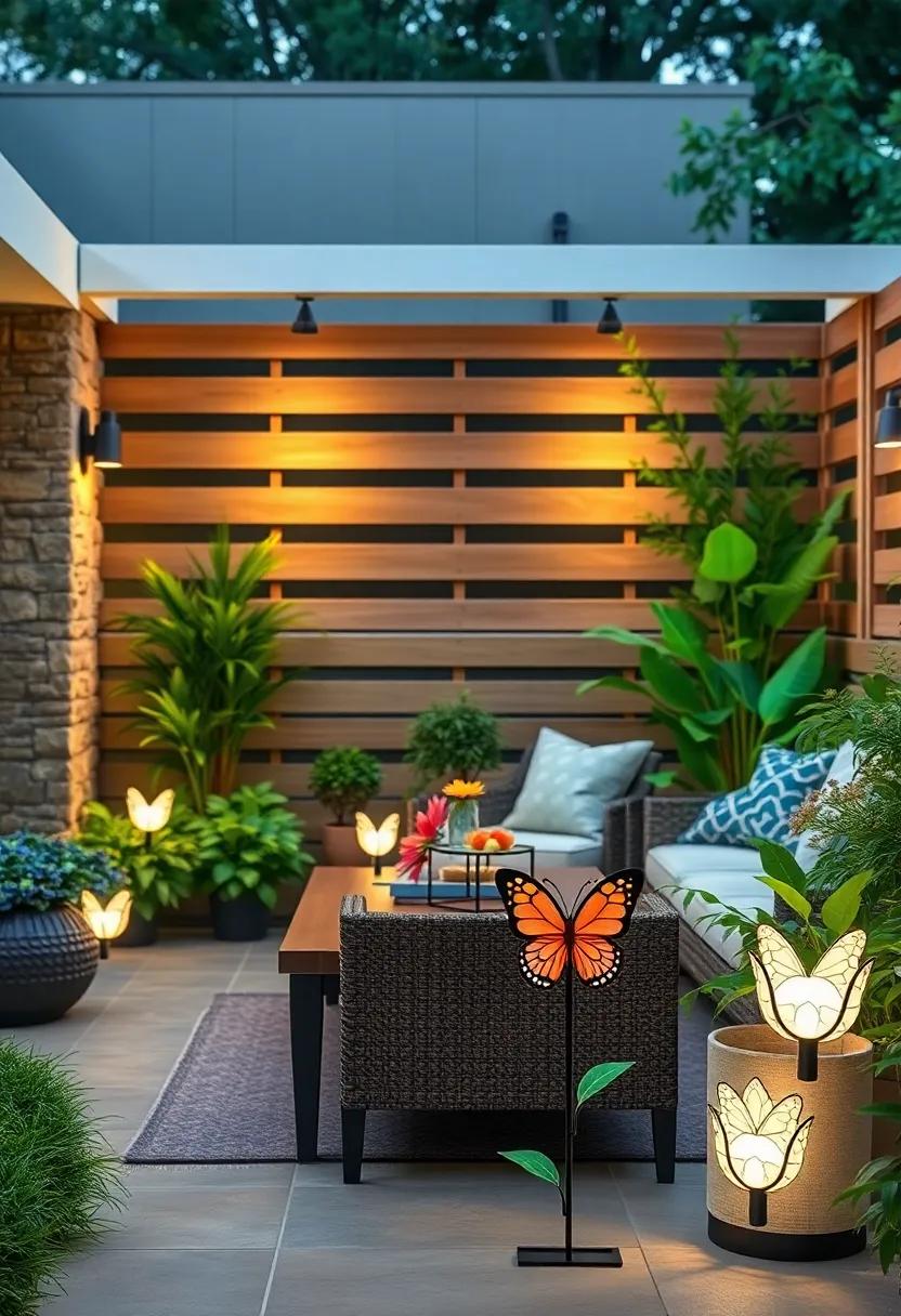 Artistic ‍Solar Garden Stakes: Unique designs like⁢ butterflies and flowers that not only light up but also ⁤enhance your garden's decor