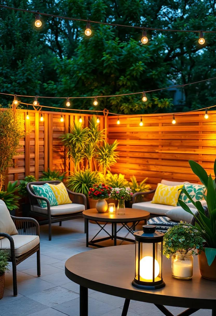 Solar-Powered Table Lanterns: enhance your outdoor seating area with portable lanterns that create⁤ a welcoming atmosphere