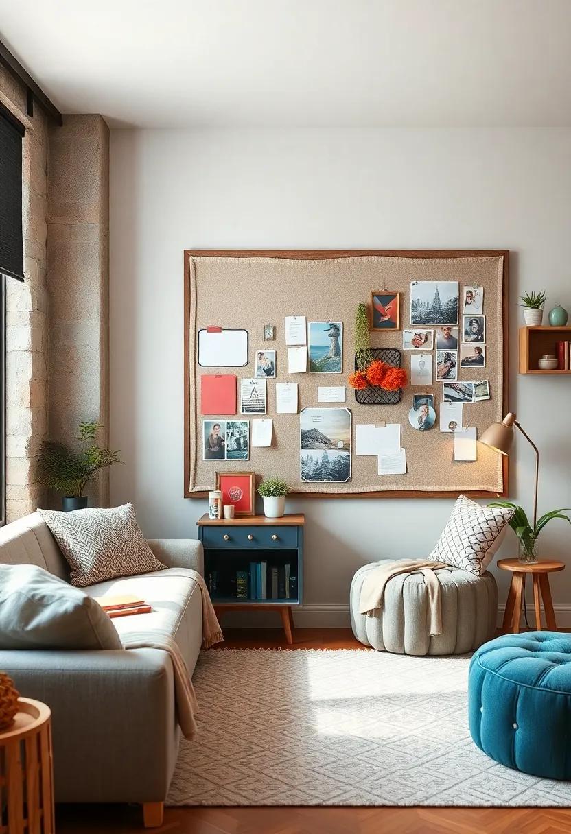 Bulletin Board: Stay organized and inspired with a board for reminders, notes, and photos that keeps you on track with your thoughts