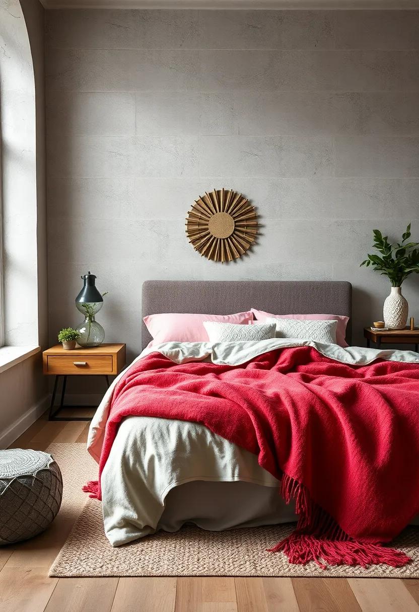 Cozy Throw Blankets: Layer your bed with soft, inviting textures that beckon you to relax and unwind