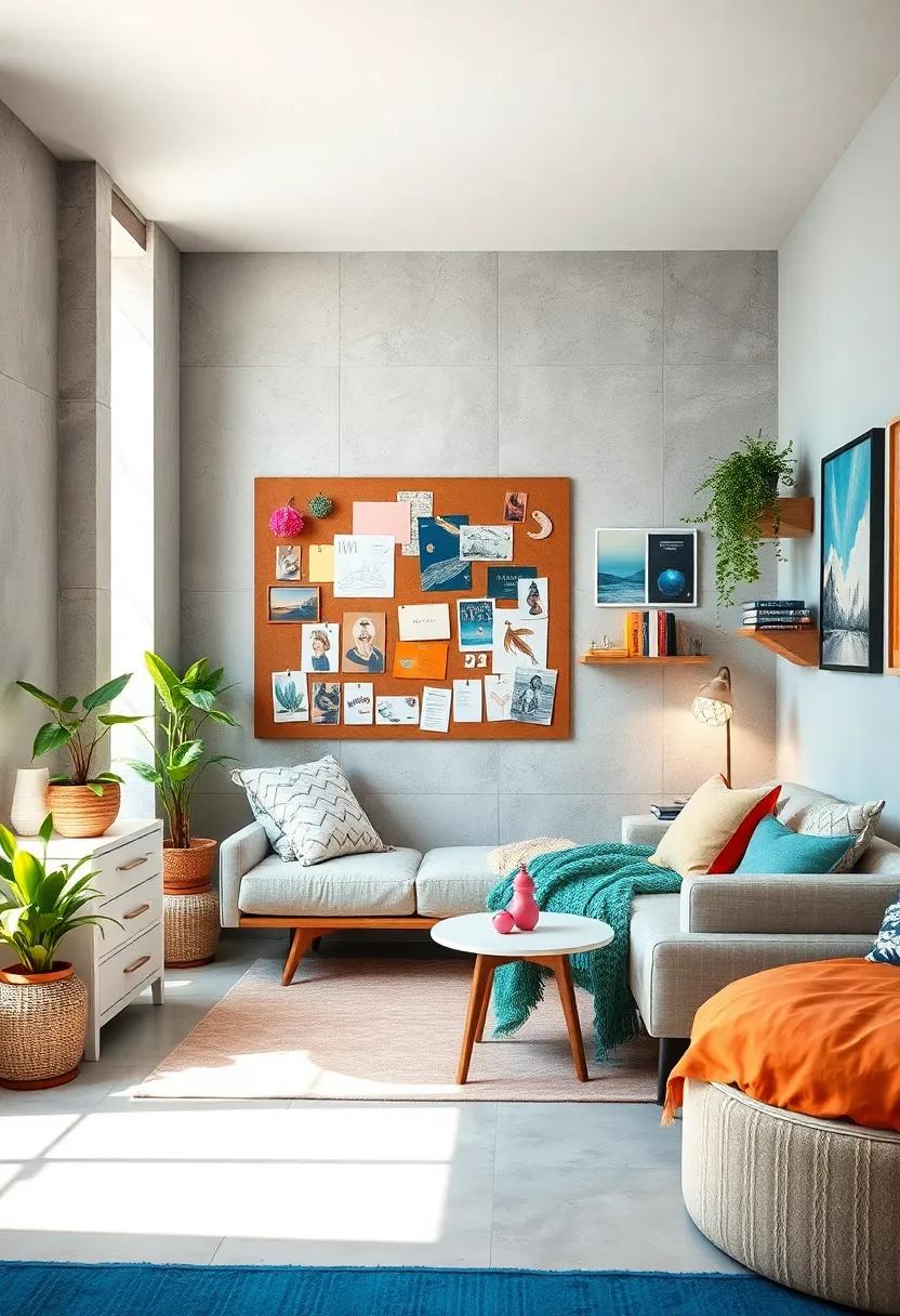 Mood Board Station: Designate a creative corner with materials where you can pin ideas, sketches, and keepsakes to inspire your daily life