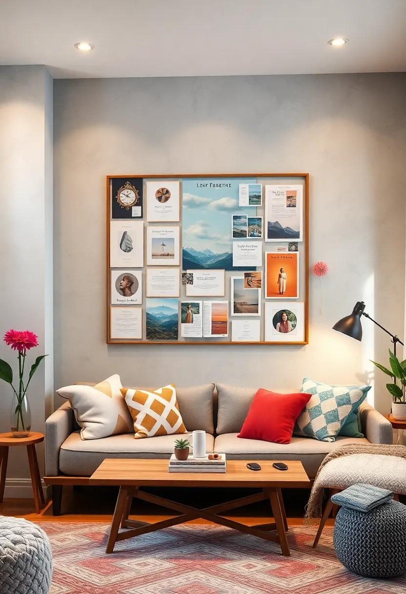 Vision Board: Create a dedicated space to showcase your dreams, goals, and inspirations; a visual reminder of what you aspire to achieve