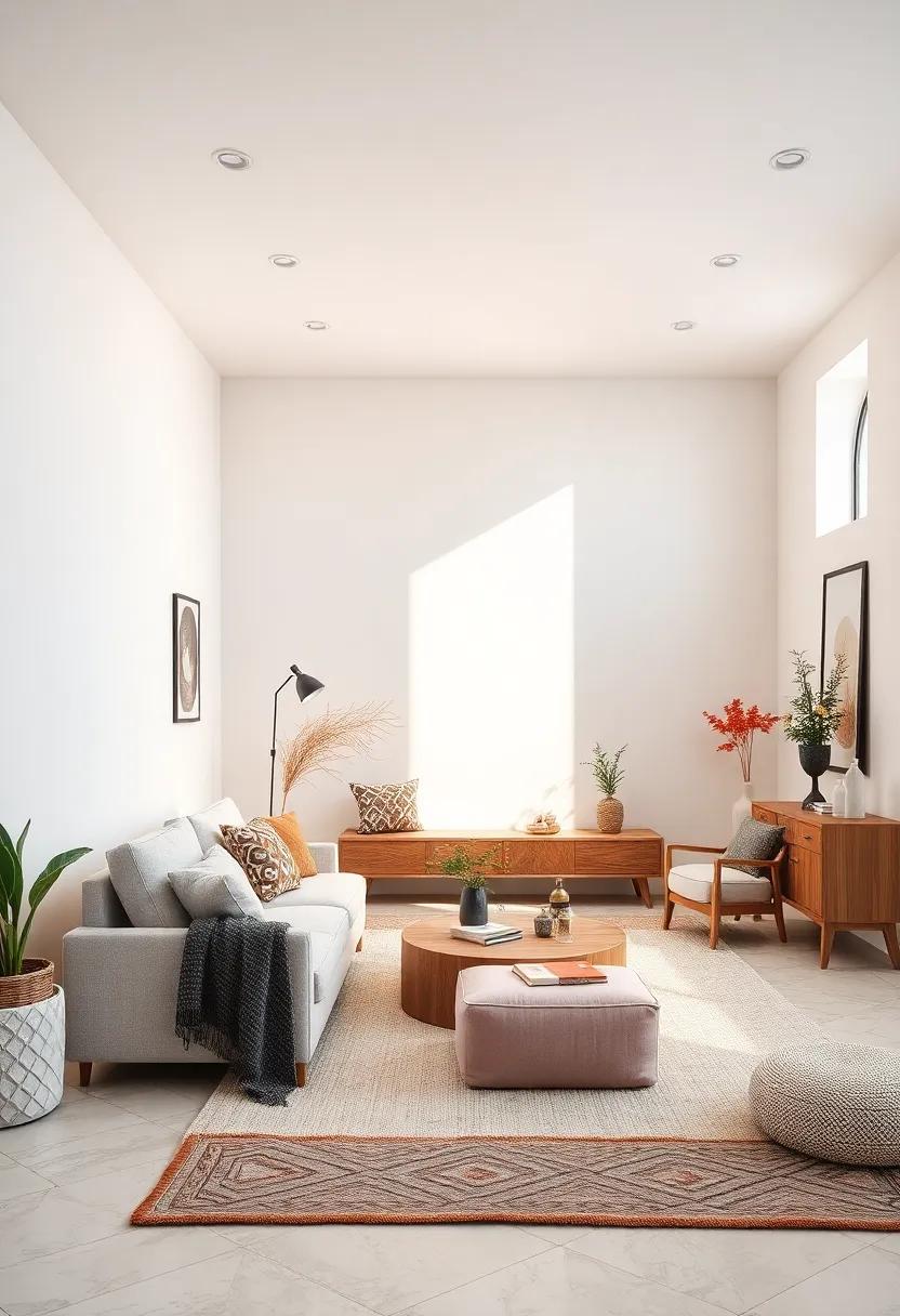 Embrace Minimalism: Adopt a ​clean, minimalist approach by⁢ using sleek furniture ⁢and‌ a few ⁢carefully ⁤selected decorative‍ elements