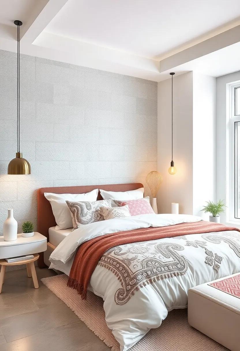 Personalized Bedding: ⁣Invest in ⁢quality ‌bedding with unique patterns or‍ textures that‌ reflect ‌your personality while keeping with the white theme