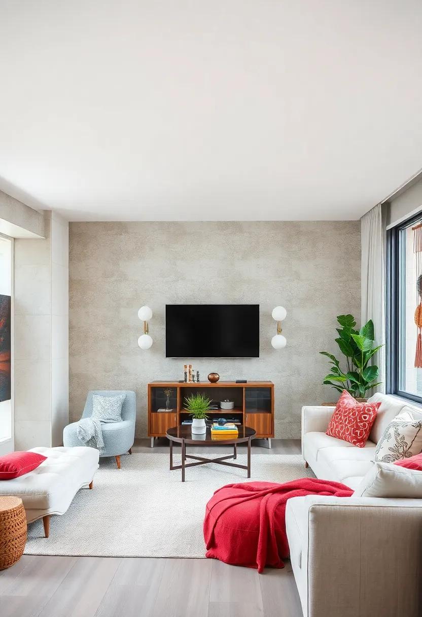 Textured Wall Treatments: Consider using textured paint or wallpaper for one ‍feature ​wall,‍ adding‍ visual interest without overwhelming the space