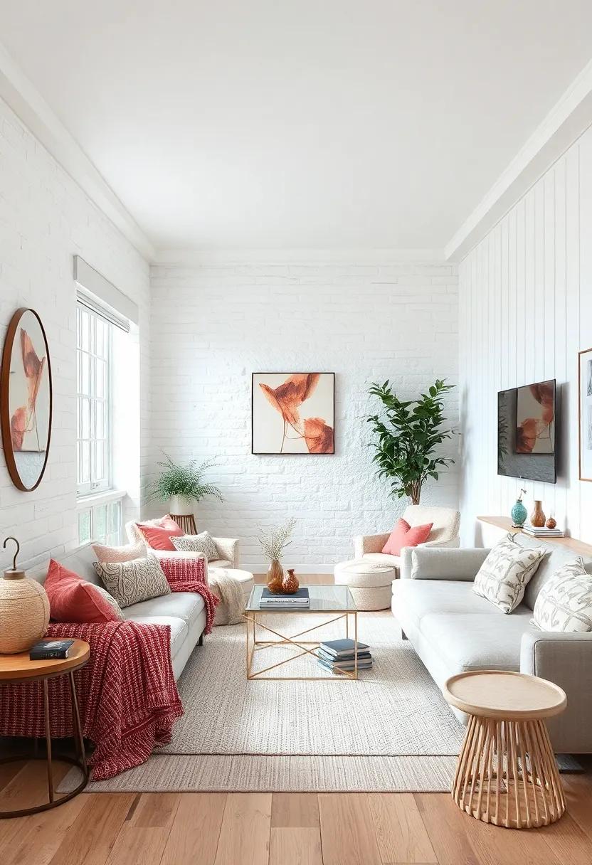 Whitewashed⁢ Wood Accents: Use‍ whitewashed wood‌ furniture‌ or decor to introduce warmth and character to the room