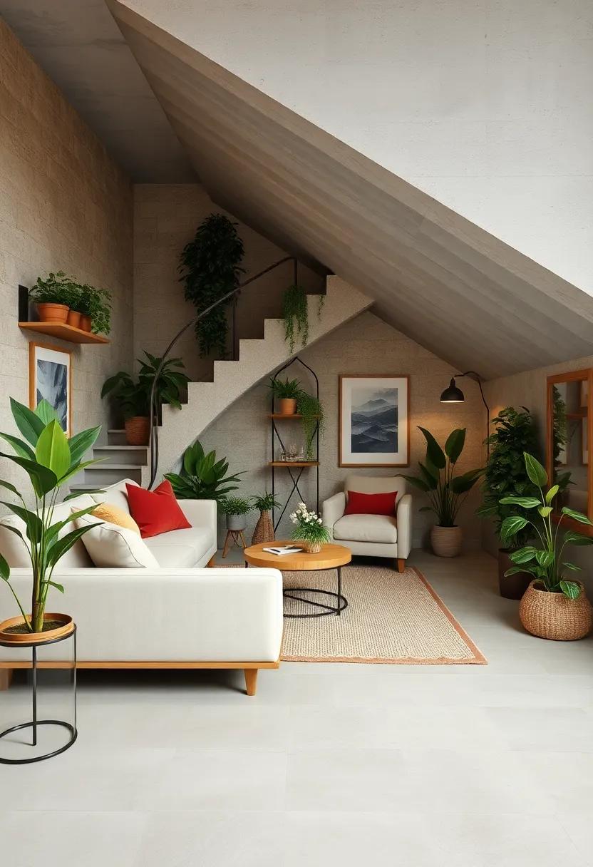 Creating a Multi-Purpose Under-Stairs oasis for Work and Relaxation