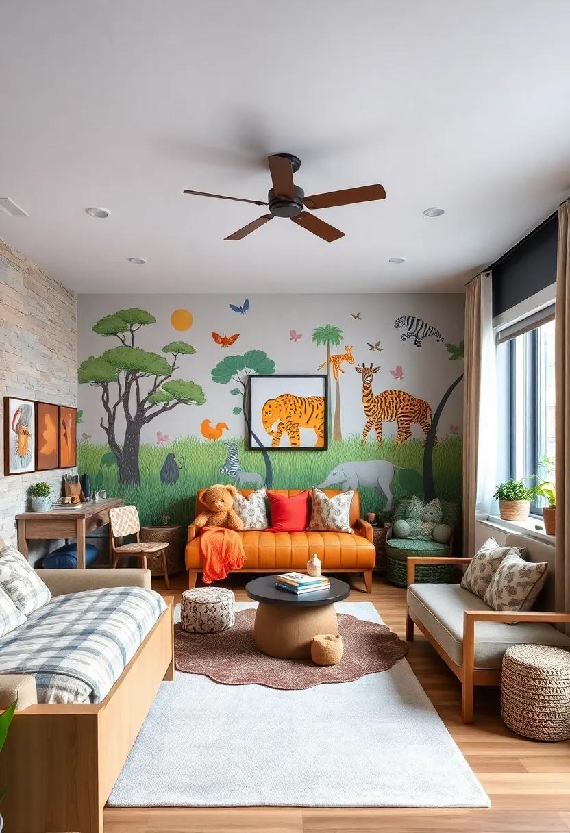Wildlife Safari: Foster a love⁣ of ‍animals ⁣with a safari-inspired theme,⁢ featuring animal prints, grassland murals,⁣ and⁢ plush stuffed‍ animals that invite hands-on learning and exploration