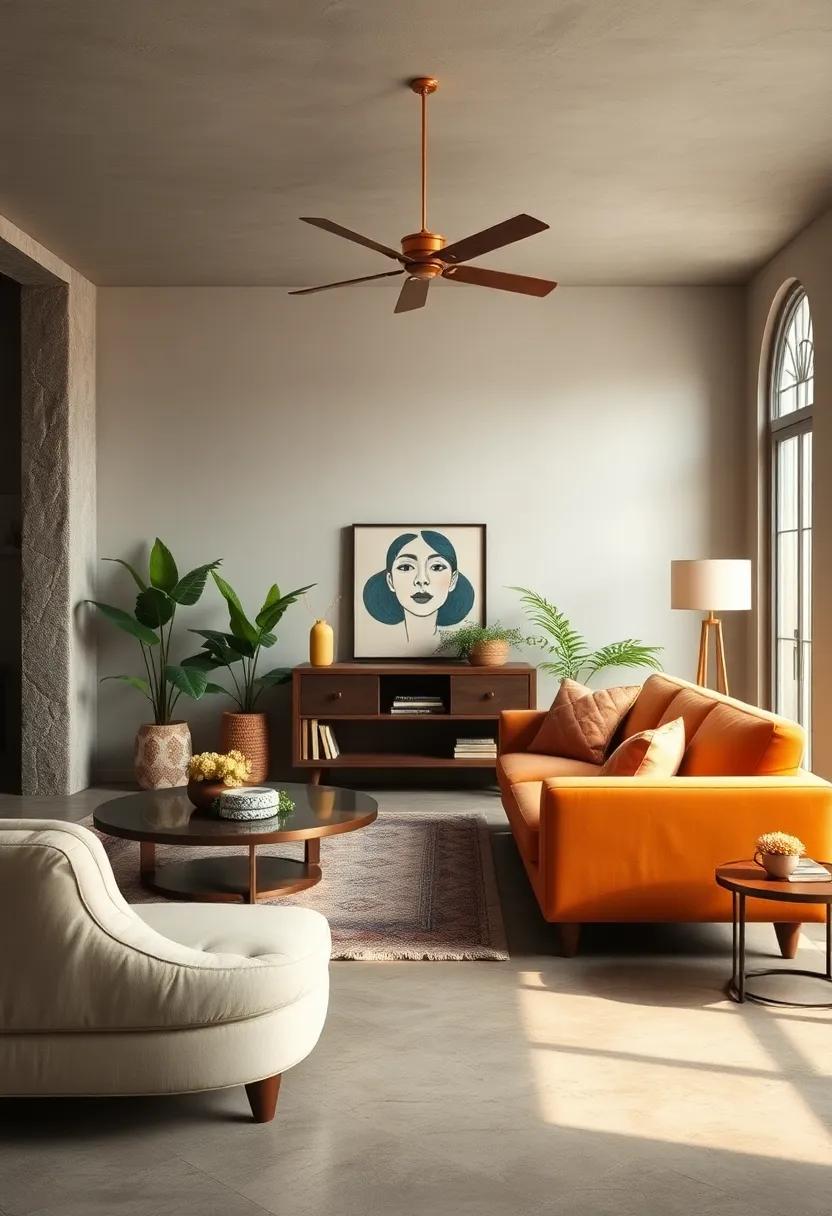 Art Nouveau Flourish: Revel in the organic ⁣forms and ⁤intricate⁢ details of this style, ⁢bringing a touch ⁣of nature into vintage living rooms