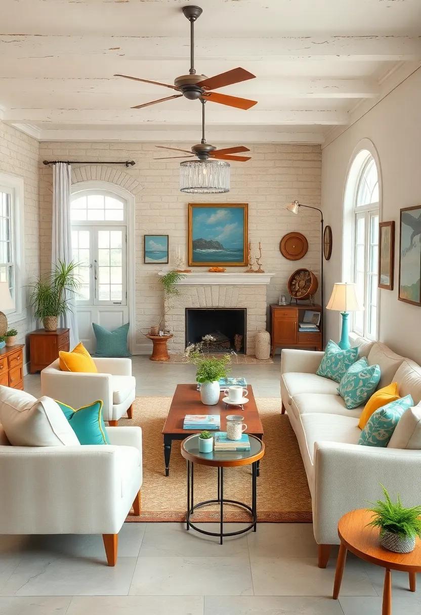 Coastal Cottage: Get inspired​ by the relaxed​ vibe of vintage ​seaside homes featuring soft whites, ⁣nautical accents, and light, airy decor