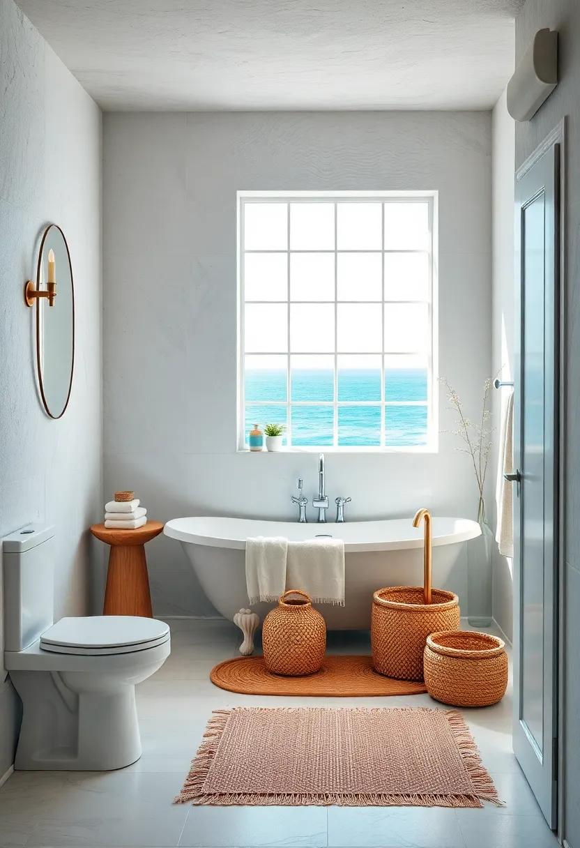 Creating a Cozy Nook with an Inviting Bath Mat and Baskets