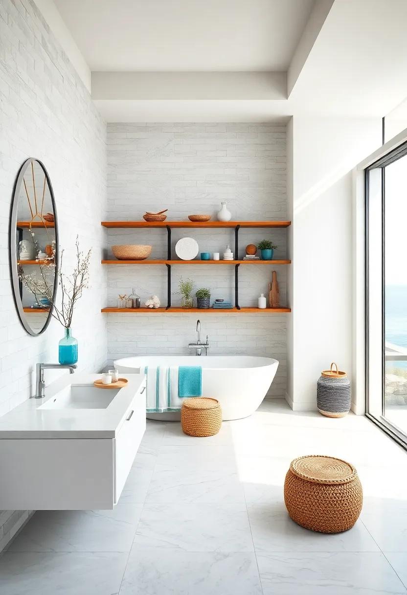 The Serenity of Open Shelving: Displaying Coastal Finds