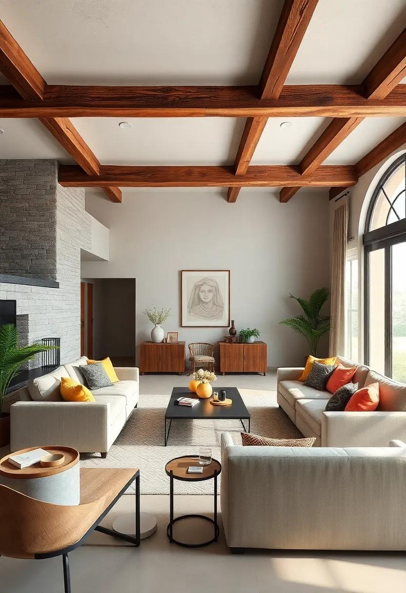 25 Timeless Ideas to Elevate Your Vintage Living Room with Exposed Wood Beams