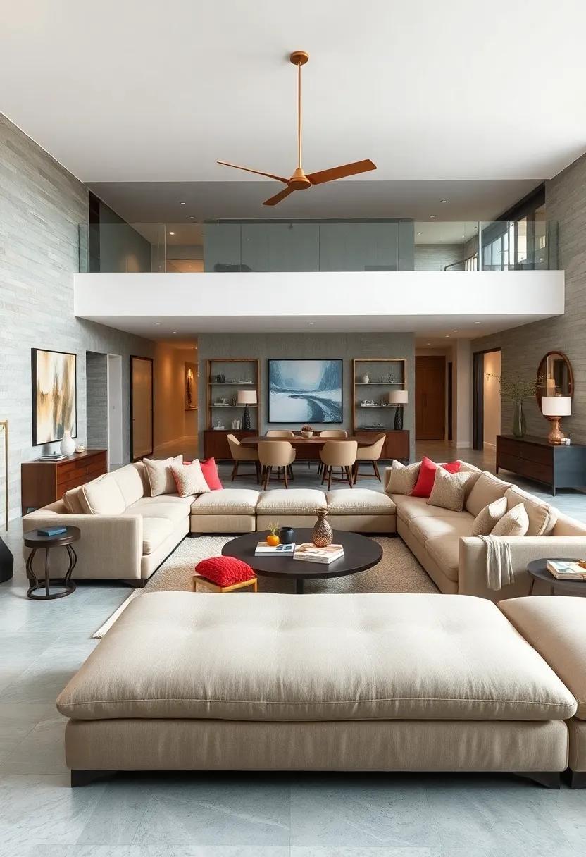 27 Inspiring Ideas for Open Concept Living Rooms Featuring Stylish Sectional Sofas 27 Inspiring Ideas for Open Concept Living Rooms Featuring Stylish Sectional Sofas