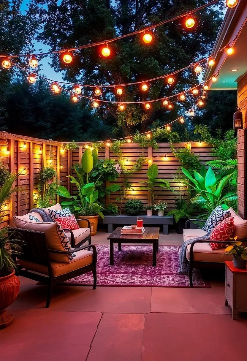 25 Creative Ways to Illuminate Your Garden Fencing with String Lights