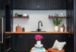 25 Stunning Ways to Style Black Kitchen Cabinets with Luxurious Wood Countertops