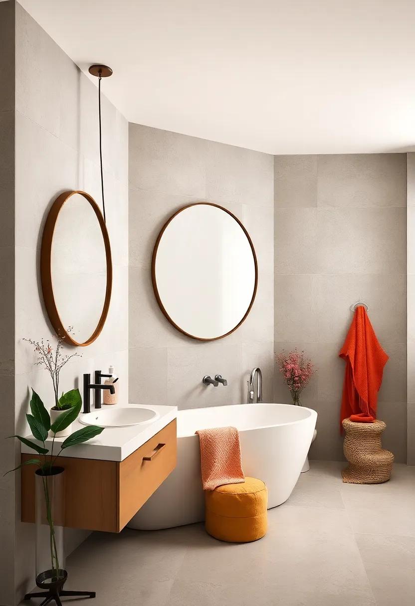 Artful Mirrors: Use statement mirrors ⁢with unique frames to enhance light and create​ a sense of space while adding an artistic⁤ flair