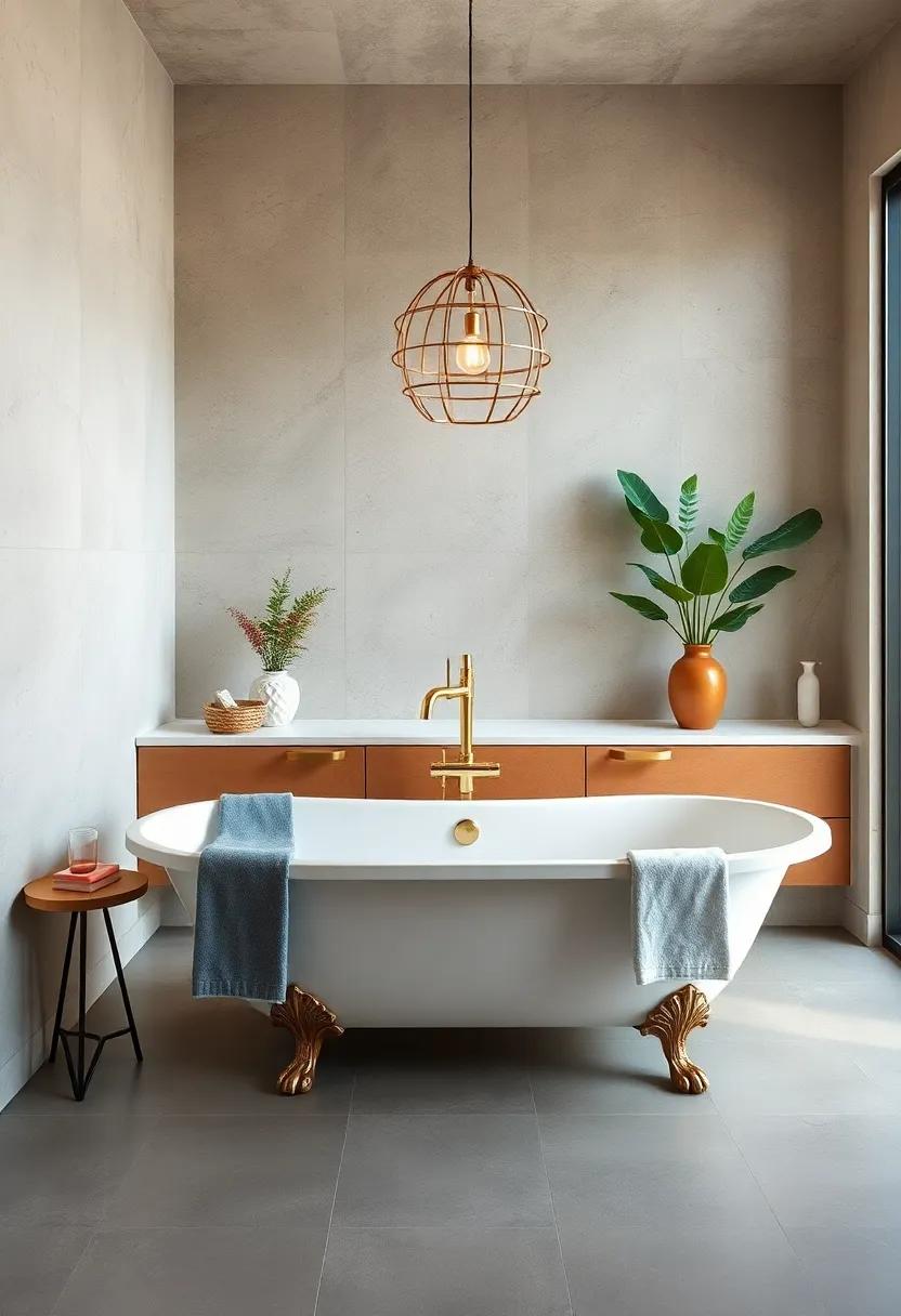 Beautiful Bathtubs: Consider a freestanding or clawfoot tub as a central feature that elevates your bathroom's aesthetics