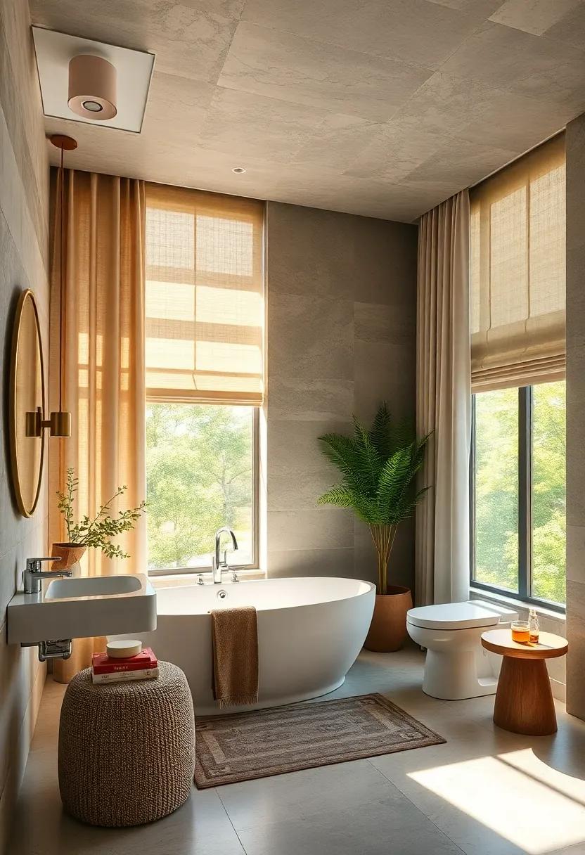 Floor-to-Ceiling Treatments: Use floor-to-ceiling curtains for windows to create a sense of grandeur and privacy while softening the light