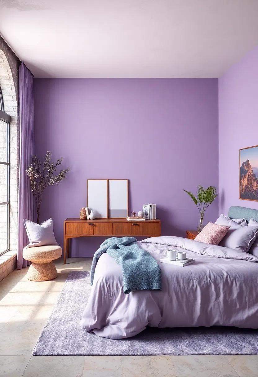 Soft Blue and ‍Lavender: A ‍dreamy alliance of soft hues ‍that⁤ makes for a ‍tranquil ⁢retreat, ideal for ​relaxation‍ and⁣ restful ‍sleep