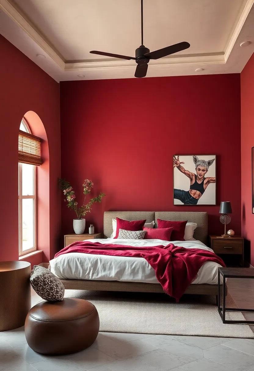 Rich Merlot: A deep, earthy red creates a sense of intimacy and warmth, perfect for those who want a bold yet cozy feel