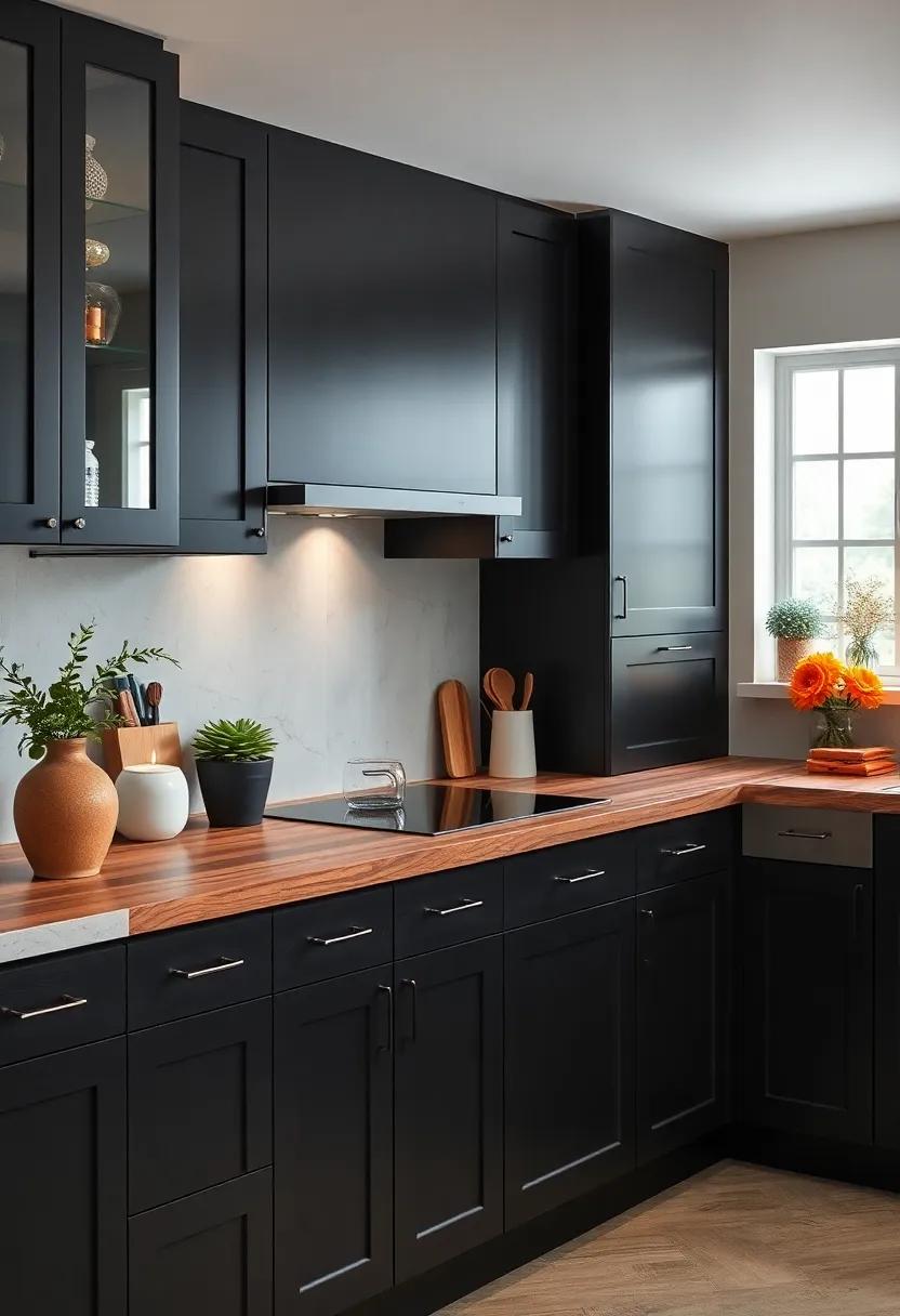 Textured Layers: Experiment with a multi-layered wood countertop, combining different shades and textures to achieve a dynamic and fascinating finish