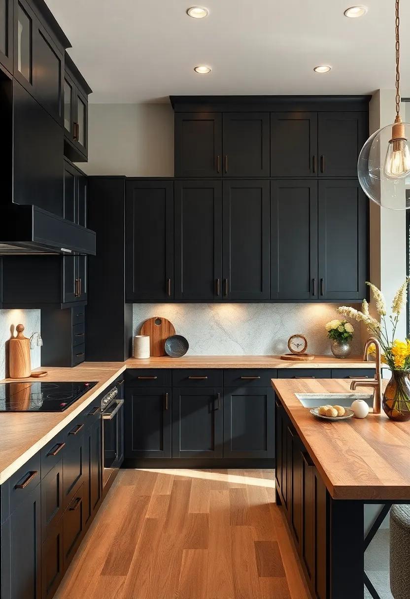 Quartzite Inspiration: Consider a wood countertop made from quartzite-look wood that mimics the appearance of stone while still maintaining warmth and natural beauty