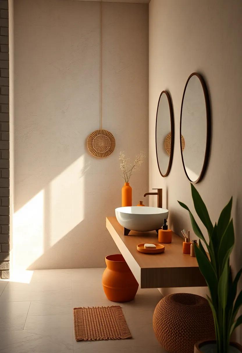 Use terracotta bathroom ​accessories like soap dishes and toothbrush holders to enhance the⁢ earthy theme