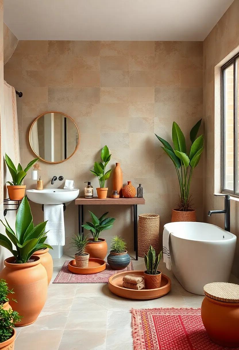 Choose towel sets in terracotta tones to bring warmth and an⁤ inviting touch to your bohemian oasis