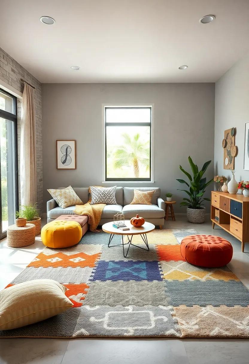 Interactive Puzzle⁣ Rug:⁣ Offering playful challenges, this rug ‌doubles ⁣as ‍a learning tool, encouraging kids to explore ⁢shapes and patterns