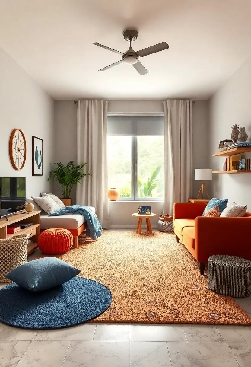 Textured Cork Rug: Eco-friendly⁤ and stylish,cork offers a unique texture underfoot while helping to create a cozy and sustainable space