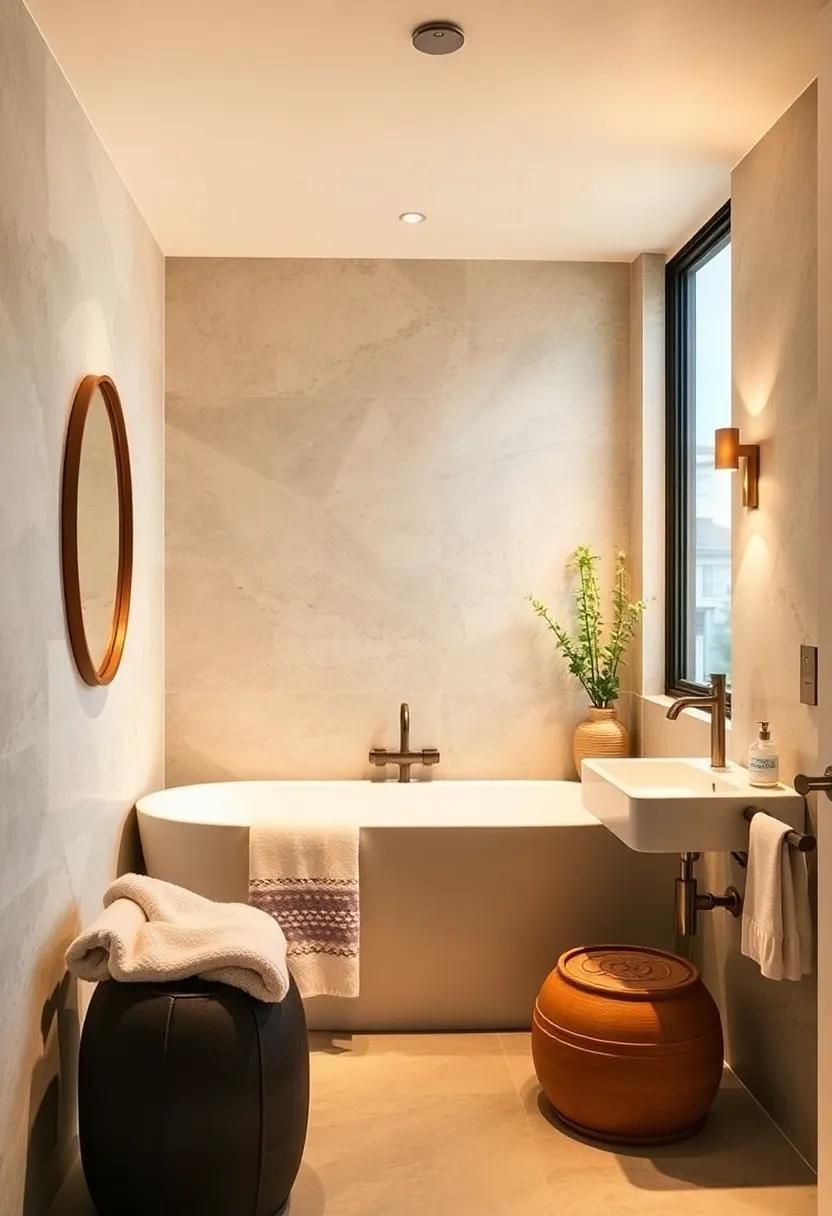 Add Soft Lighting: Replace harsh overhead lights with soft, warm fixtures or sconces to create a spa-like‌ atmosphere, making it feel inviting and cozy