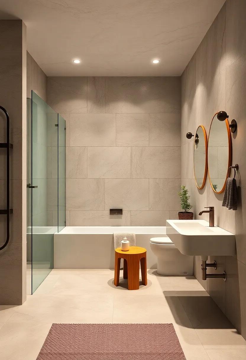 Create a Relaxation Corner: If space allows, add a small ⁤corner chair or a stool‌ where guests can sit or place their belongings, making the bathroom feel more​ like a retreat