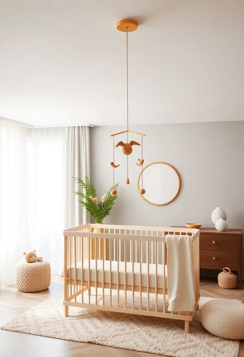Playful Mobile:⁣ Hang a beautifully⁤ designed mobile above the crib to stimulate ⁤your baby’s senses and creativity