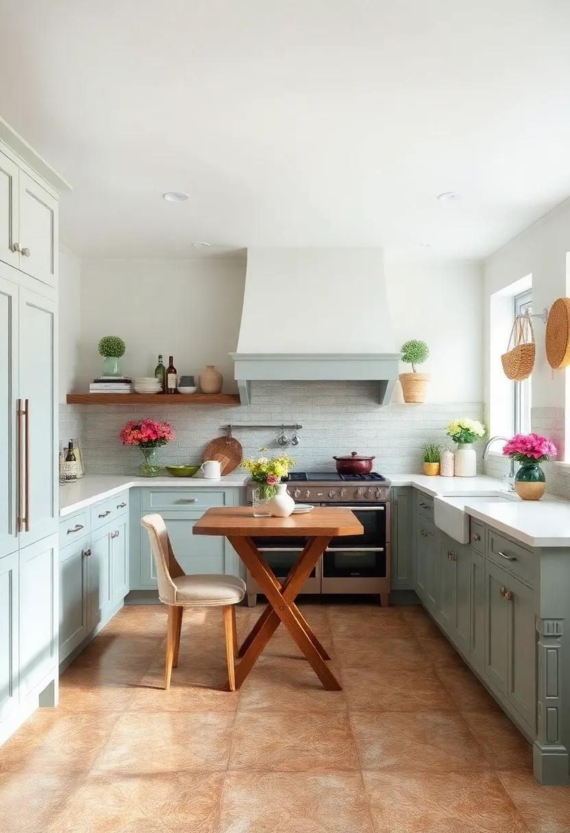 Unique Floor ⁤Tiles: Use patterned or textured‍ tiles to add ⁤interest and ⁤warmth underfoot, enhancing the overall charm of your country​ kitchen